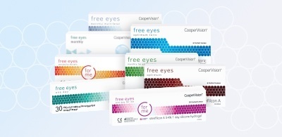 Контактные линзы Free Eyes доступны во всех наших салонах в полном объеме