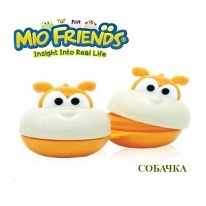 Контейнер для линз с пинцетом "MioFriends" Собачка