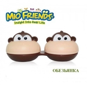 Контейнер для линз с пинцетом "MioFriends" Обезьянка